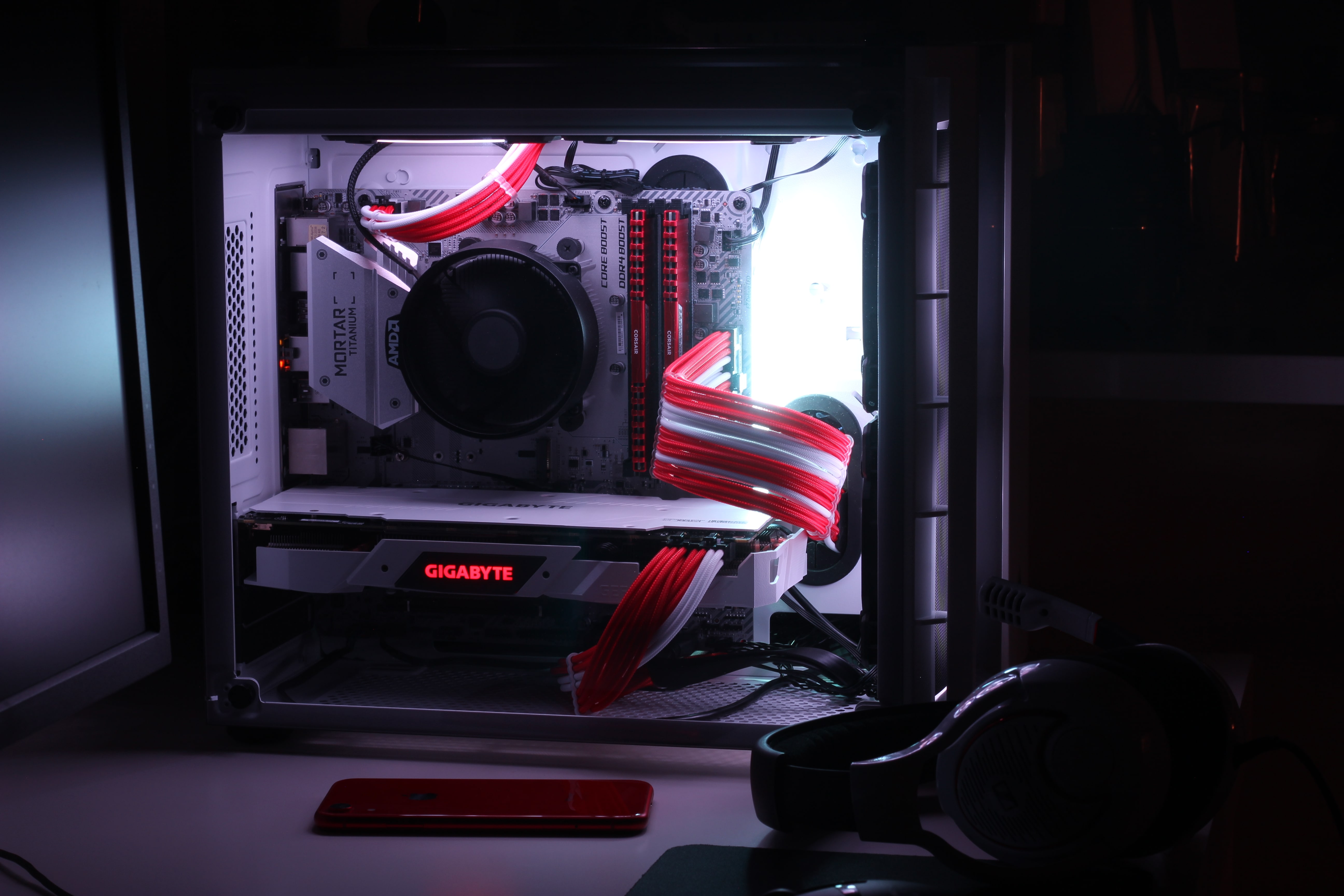 My Late 2018 Red + White Gaming PC Build · code.Antrikshy